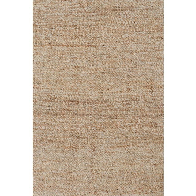2010s Rug & Kilim’s Contemporary Jute Kilim in Beige-Brown For Sale In New York - Image 6 of 8