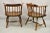 Antique Windsor Colonial Style Pine Wood Spindle Pub Arm Chairs - a Pair For Sale - Image 10 of 13