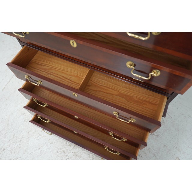 Councill Furniture Councill Banded Mahogany High Chest of Drawers For Sale - Image 4 of 15