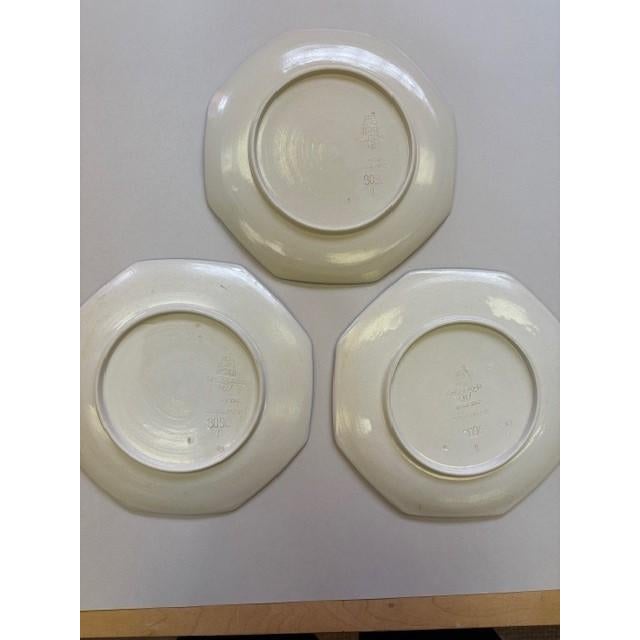 Villeroy & Boch Antique Villeroy & Boch Mettlach Art Nouveau Plates – Set of 3 For Sale - Image 4 of 8