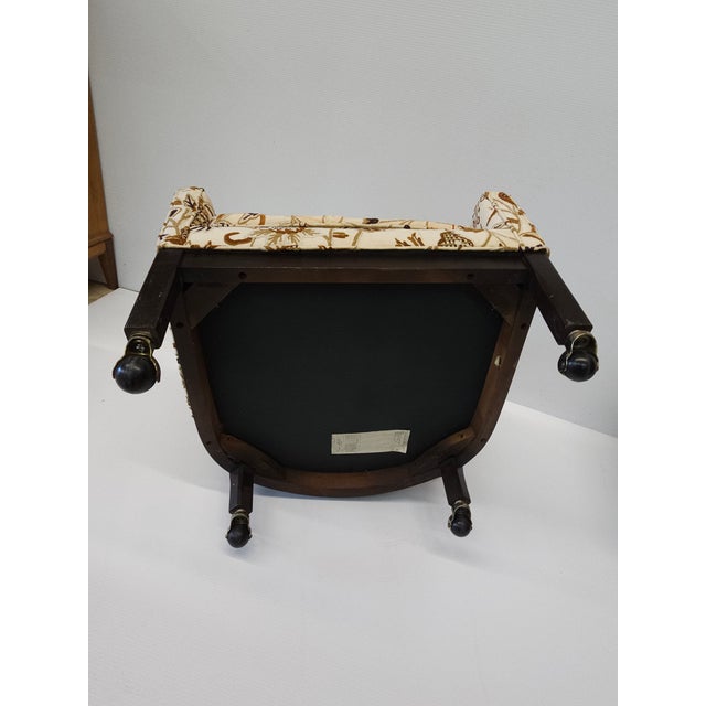 1960s Directional Petrified Needlepoint Cotton Felt Upholstered Lounge Chair For Sale - Image 11 of 11