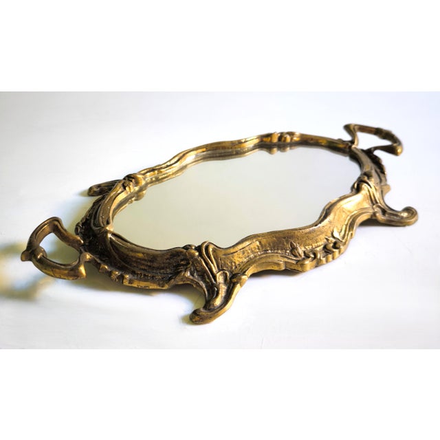 Louis XV-style French Bronze Tray With a Smooth Mirror Finish For Sale - Image 10 of 11