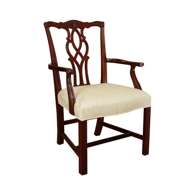 Kindel Chippendale Style Mahogany Armchair (B) For Sale - Image 13 of 13