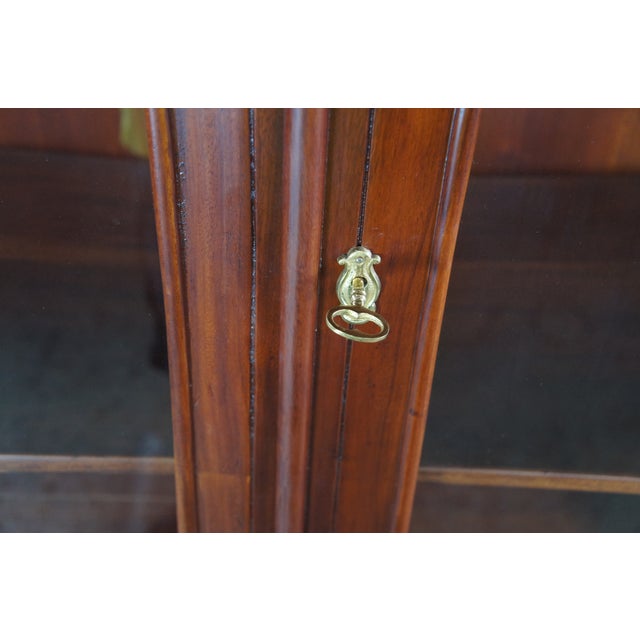 Mahogany Chippendale Ball & Claw Curio Display Bookcase China Cabinet For Sale - Image 6 of 12