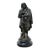 Antique Spelter Figure of European Renaissance Scholar on Wooden Base For Sale