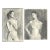 Series of 2 Figurative Nude Study Drawings For Sale