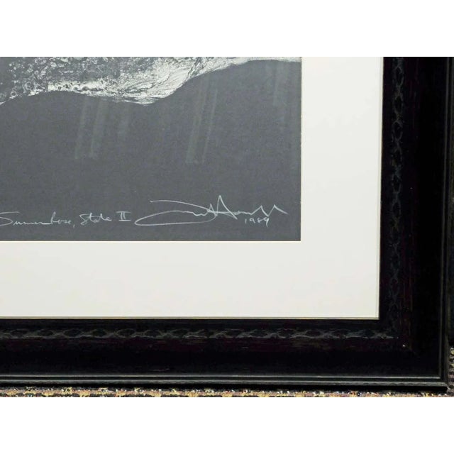 1990s Frank Howell "Summer Rose II " Original Art With Custom Frame Hand Signed For Sale - Image 5 of 6