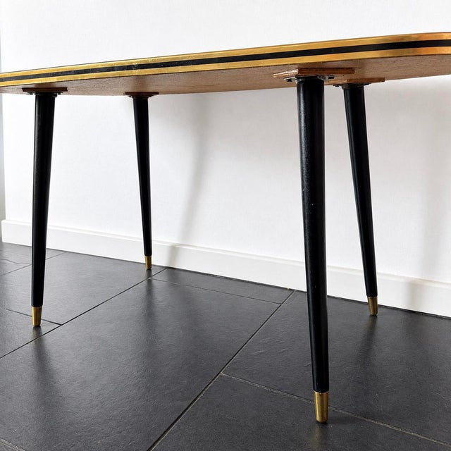 Vintage Rectangular Formica Coffee Table with Botanical Motif, 1950s For Sale - Image 14 of 18