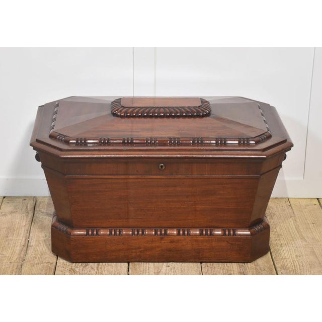 Georgian Mahogany Sarcophagus Cellarette For Sale - Image 6 of 7