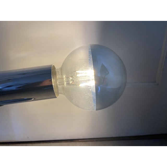 Vintage Italian Table Lamp in Chrome by Bellini for Targetti, 1970 For Sale - Image 17 of 18
