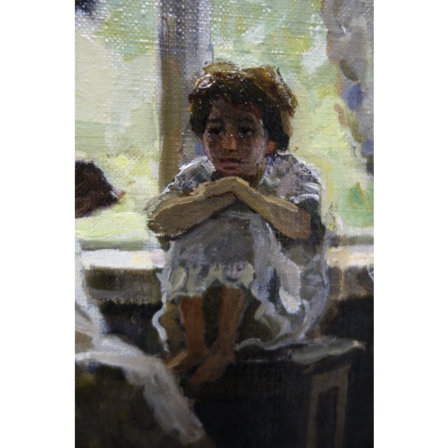 Boris Nicolaie, the Fairy Tale, 1955, Oil on Canvas For Sale - Image 3 of 5