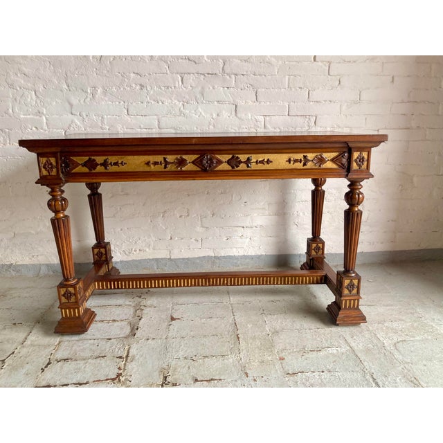 Neo-Renaissance Italian Desk, 1930s For Sale - Image 11 of 18