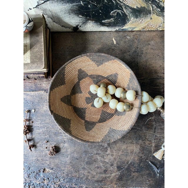 Tribal Coiled Basket Vintage For Sale In Chicago - Image 6 of 12