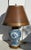 Vintage 19c. Blue & White Porcelain Lamp with Custom Shade This elegant table lamp features a Classic blue-and-white...