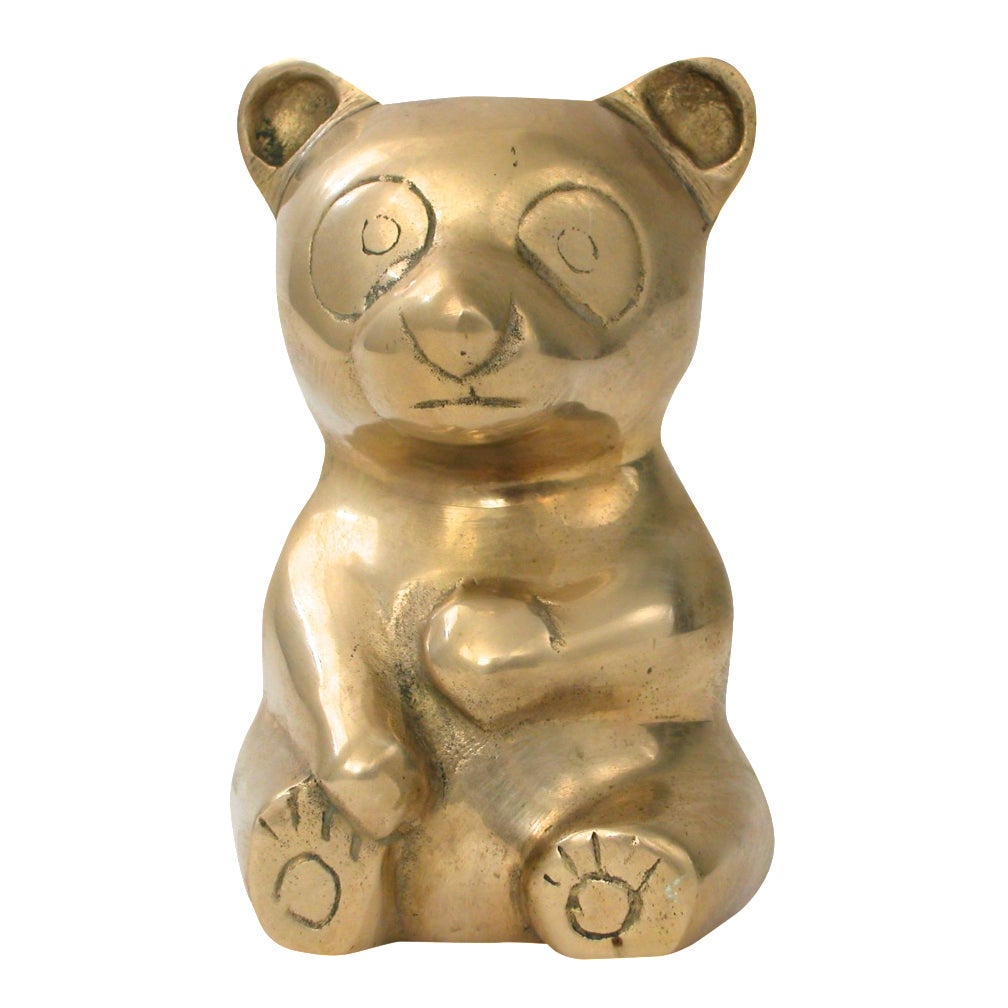 Brass Teddy Bear Chairish
