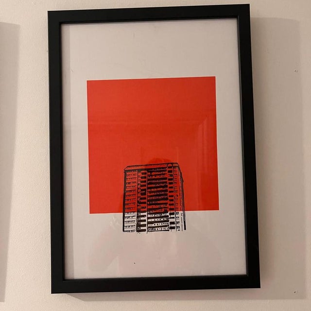 Architectural Framed Screen Prints by Hannah Parkes, Set of 2 For Sale - Image 5 of 10