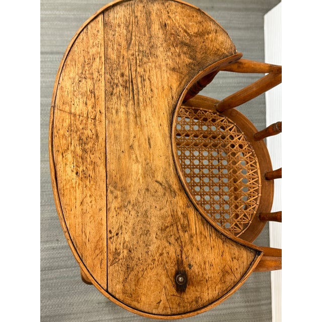 Late 20th Century Victorian Cane Seat Child’s High Chair, 19th Century For Sale - Image 5 of 12
