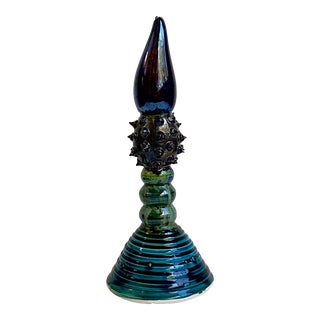 1999 Kaiser Suidan Memphis Style Studio Ceramic and Glass Sculpture For Sale
