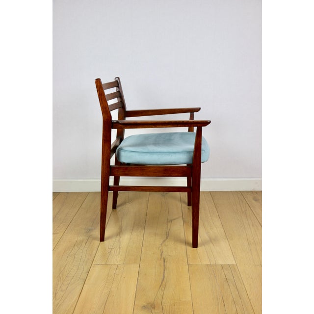 Vintage Office Armchair in Sea Turquoise, 1970s For Sale - Image 10 of 13