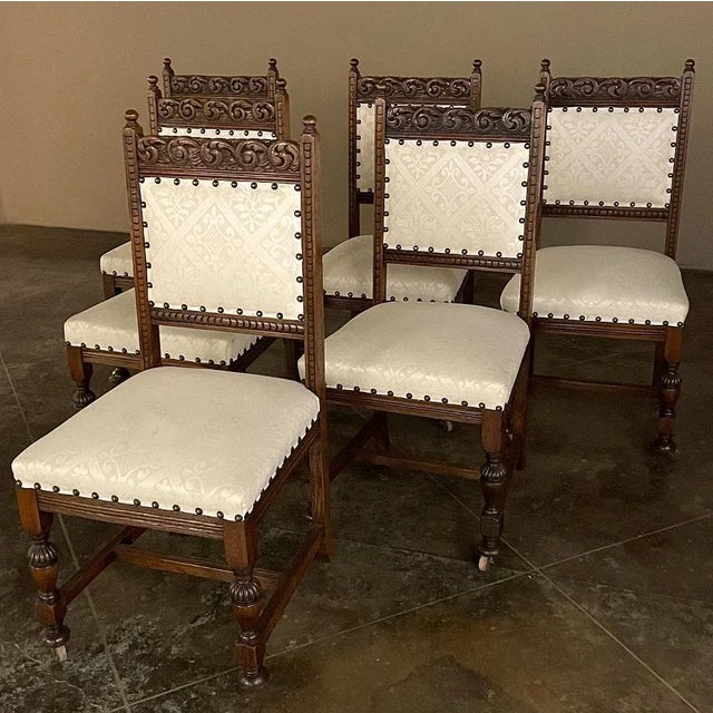 Set of Six Antique Renaissance Dining Chairs For Sale - Image 13 of 13