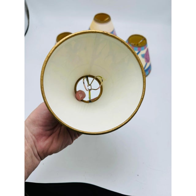 1980s Lampshades in the Manner of Mackenzie Childs For Sale - Image 5 of 7