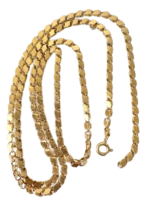 18 Karat Gold Chain Necklace - 24"