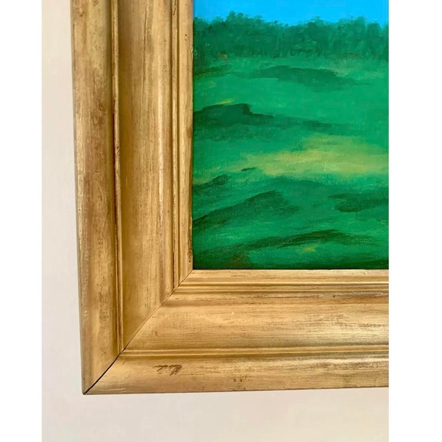 Contemporary American Acrylic Landscape, Framed For Sale - Image 4 of 5