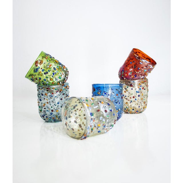Murano Crystal Glasses by Mariana Iskra, Set of 6 For Sale - Image 11 of 18