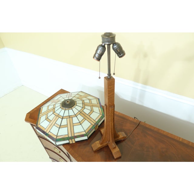 Stickley Arts & Crafts Mission Oak Table Lamp Chairish