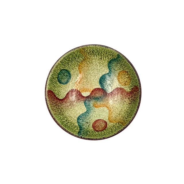 Art Deco Futurist Ceramic Vide Poche, Iama Albisola Italy 1930s For Sale - Image 3 of 14