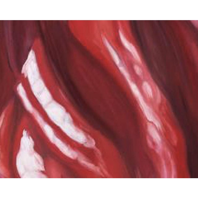 2000s "Anthurium" Large Gallery Wrapped Oil Painting by Judith Moore For Sale - Image 9 of 10