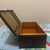 1910s Antique Classical Revival Embossed Brass and Wood Jewelry Casket Box For Sale - Image 5 of 5