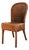 Vintage Woven Wicker and Rattan High-Back Side or Desk Chair For Sale