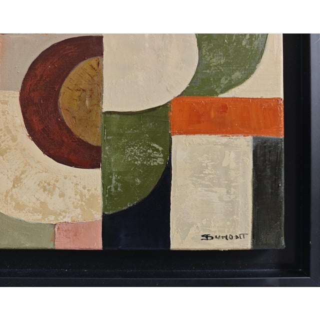 Equivalence, Contemporary Geometric Abstract Oil Painting, Framed by Sophie Dumont For Sale - Image 4 of 8