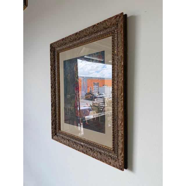 1970’s Antonia Eiriz Impressionist Abstract Woman Oil on Board Painting – Framed Under Glass For Sale - Image 4 of 12