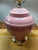 Hollywood Regency 1980’s Pretty in Pink Glass Ginger Jar Lamp Pair For Sale - Image 3 of 9