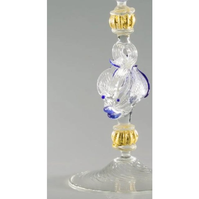 Morise Fish Raised Fish Glass from Cortella & Ballarin, in New conditions. Designed before 1890