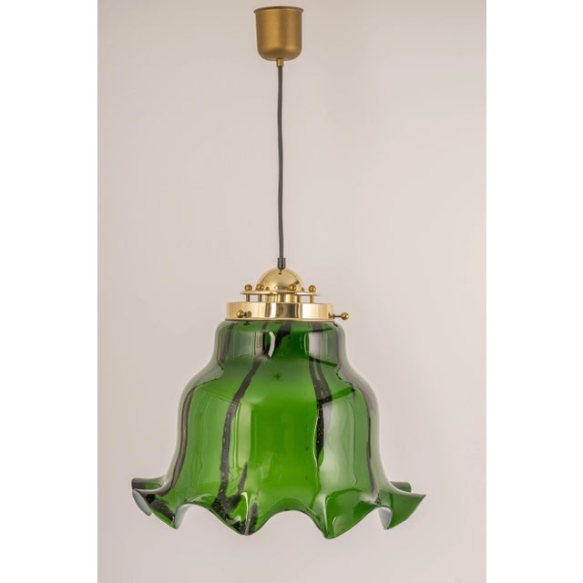 Orange Glass Pendant Light from Peill & Putzler, Germany, 1970 For Sale - Image 6 of 11