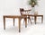 Pair of Mid Century Modern Square Walnut Side End Tables Removable Legs MINT! For Sale - Image 11 of 12