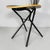 Italian Modern Black Wood and Metal Folding Chair, 1980s For Sale - Image 16 of 18