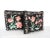 English Country Cottage Black Pillows (Cushions) With Raised Pink Tulips and Roses - A Pair For Sale In Tampa - Image 6 of 6