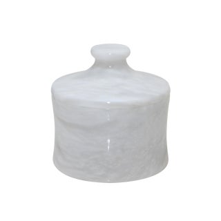 White Marble Cannister For Sale