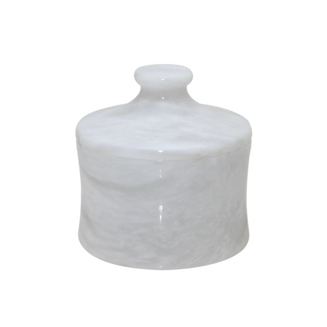 White Marble Cannister For Sale