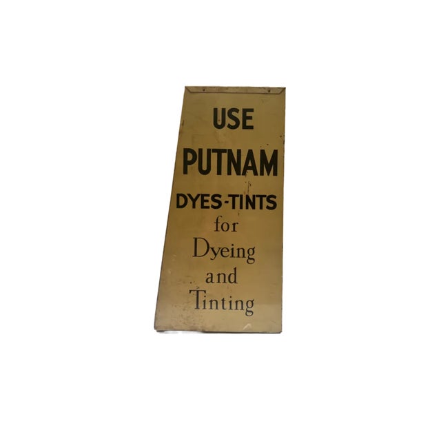 1930s Vintage 1930s Putnam Dyes Display Cabinet For Sale - Image 5 of 8