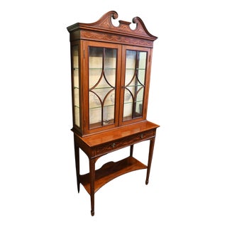 Edwardian Display Cabinet in Mahogany, 1900 For Sale