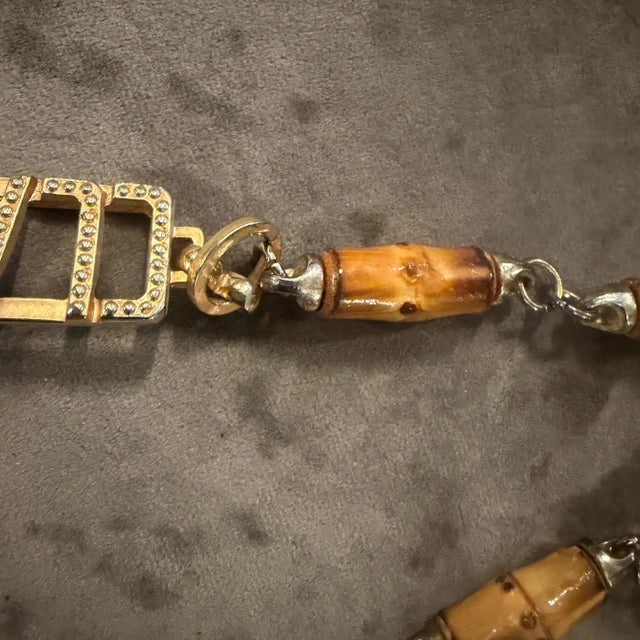 Contemporary 2000s Amazing Brass and Bamboo Chain by Class Roberto Cavalli For Sale - Image 3 of 11