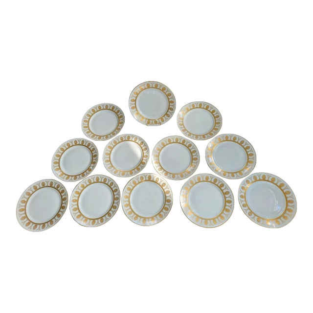 1940s Richard Ginori Dinner Plates in "Pompeii" Pattern- Set of 12 For Sale
