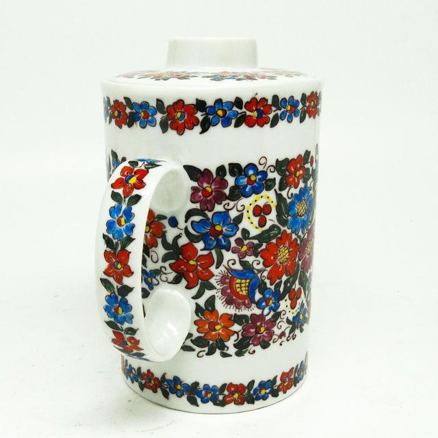 Hand-Painted Jug from Chodzież, Poland, 1970s For Sale - Image 9 of 16