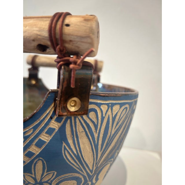 Wood Contemporary Ceramic Handmade Bowl by Susan Volk For Sale - Image 7 of 8