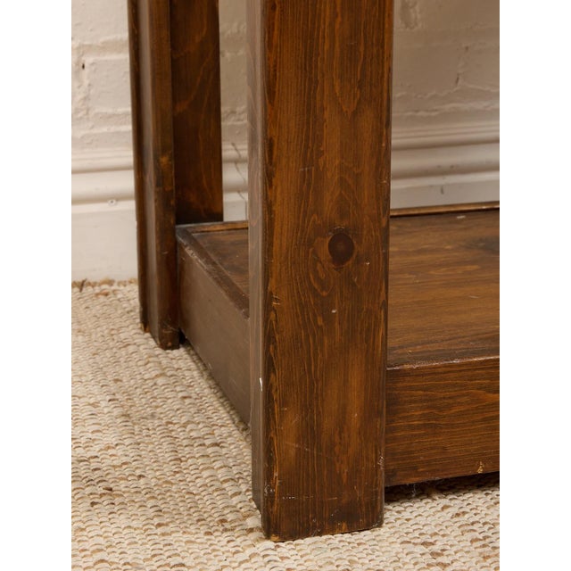 Mid 20th Century Vintage Solid Pine Shelf For Sale - Image 5 of 7